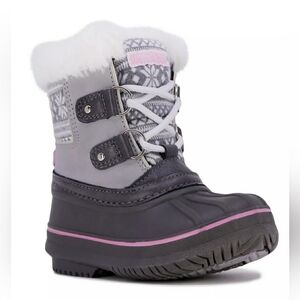 London Fog Toddler Girls Tiana Cold Weather Lace Up Boots